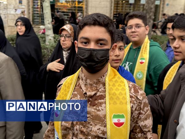  مراسم تشییع ۱۰ شهید گمنام در آمل