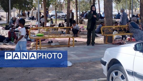 امامزاده سید طاهر الحسینی شهرستان بردسکن میزبان مردم در روز طبیعت
