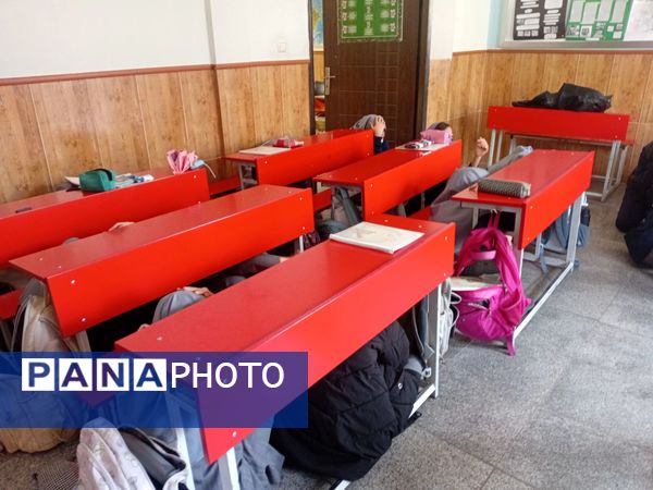 مانور زلزله در دبستان مصلی نژاد حضرت زینب(س)