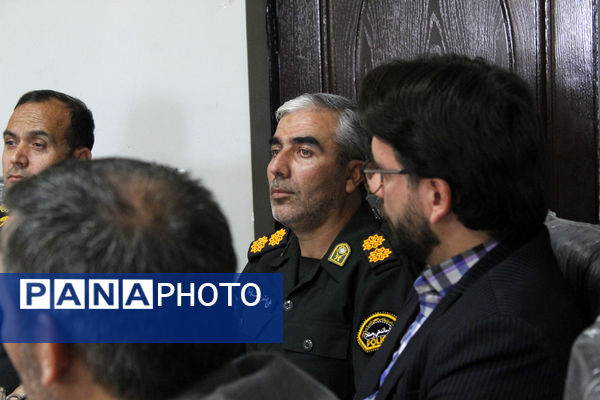 آیین تکریم و معارفه فرمانده انتظامی شهرستان گرمه