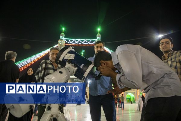 رصد زیباترین خسوف قرن از آسمان مسجد جمکران