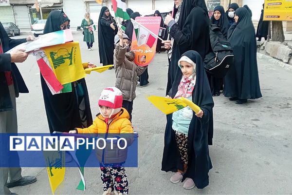 حضور پرشور مردم و مسئولان روزه‌دار شهرستان فیروزکوه پررنگ‌تر از هر سال در راهپیمایی روز قدس