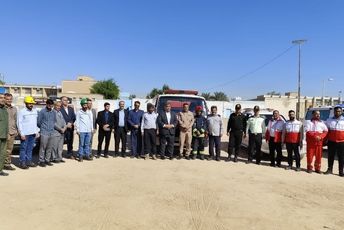 آیین نکوداشت هفته پدافند غیرعامل و رزمایش عملی در شهرستان کارون