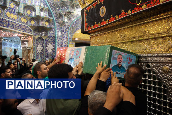 مراسم خاکسپاری پیکر قاضی شهید «علی قناعت‌کار» در قم