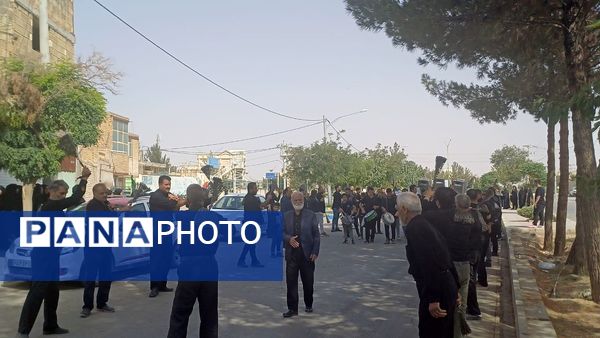 قافله عزاداری تاسوعای حسینی در شهر حبیب آباد