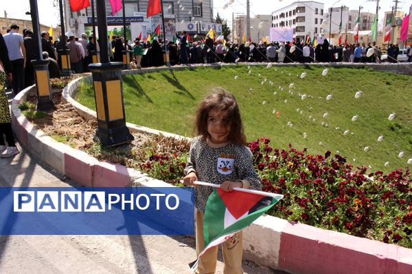 مردم ایلام، در روز جهانی قدس، جنایات صهیونیست‌ها را محکوم کردند