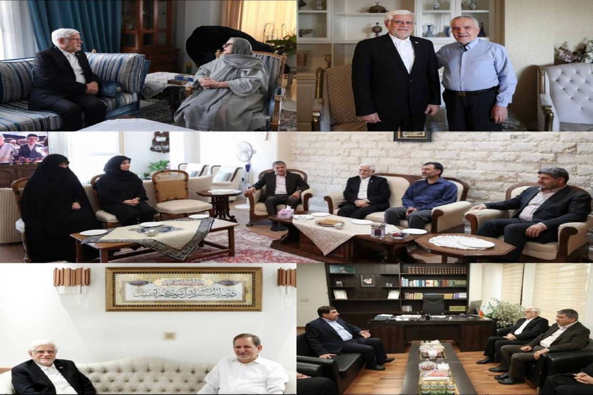 عارف به دیدار معاونین اول سابق و خانوادههای آنان رفت