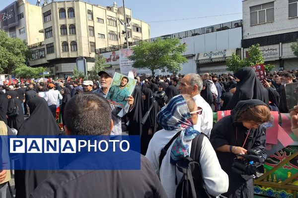 تشییع پیکر شهدای اقتدار در تهران ایران