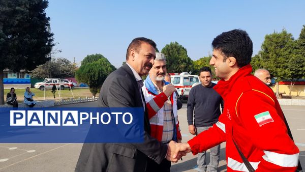 مانور سراسری زلزله در دبستان یکتا شهرستان قائمشهر