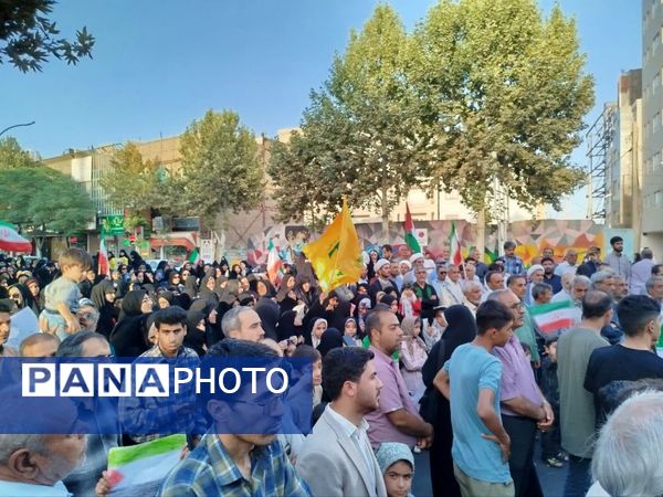 تجمع مردم شهرستان کاشمر علیه رژیم صهیونی 
