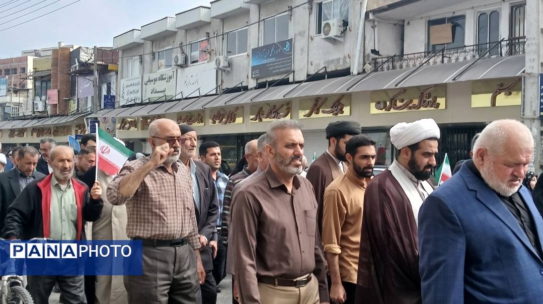فریاد امت و راهپیمایی بشارت نصر در شهرستان محمودآباد