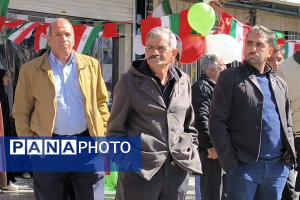 راهپیمایی ۲۲ بهمن در چهل و ششمین سالگرد پیروزی شکوهمند انقلاب اسلامی در شهرستان آباده
