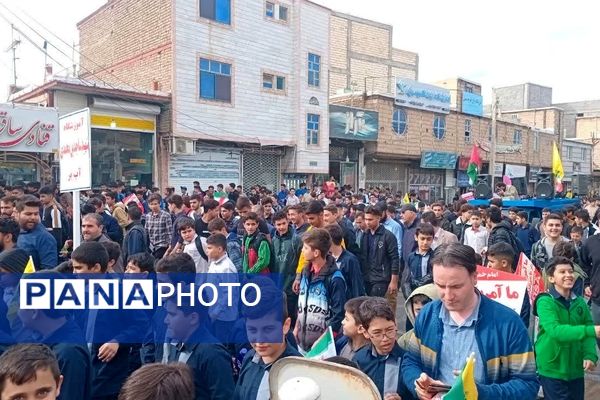 راهپیمایی روز 13 آبان در طارم