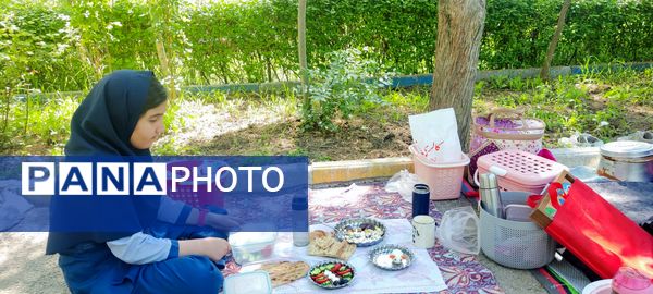 اردوی صبحانه سلامت مدرسه دخترانه ضحی۲ در پارک جنگلی شیروان