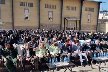 نواخته شدن زنگ مهر و مقاومت و ایثار در شهرستان هرسین