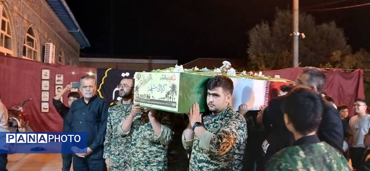 استقبال از شهید گمنام در شهرستان علی‌آباد کتول