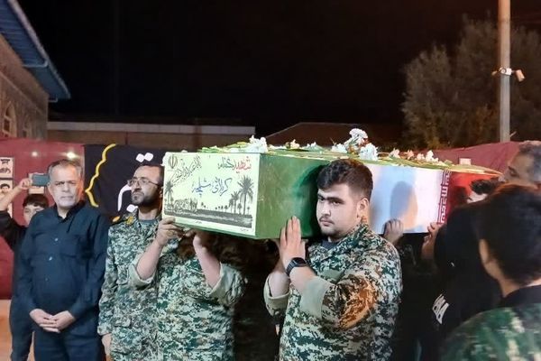 استقبال از شهید گمنام در شهرستان علی‌آباد کتول