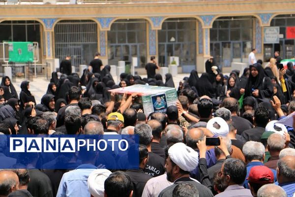 برگزاری مراسم تشییع پیکر مطهر  شهیدان مدافع وطن ، مصطفی بیات و غلامرضا سوری در آستان مقدس بی‌بی سکینه(س) صفادشت 