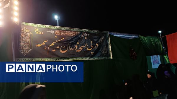 شبیه‌سازی مسیر پیاده‌روی نجف اشرف تا کربلای معلی در پایانه اتوبوس رانی عاشق‌آباد