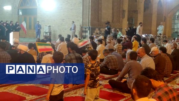 تجمع مردم نیشابور برای محکومیت حملات آمریکا و رژیم صهیونسیتی به تاسیسات هسته ای ایران 
