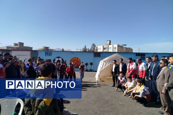 دانش‌آموزان مدرسه شهید باهنر لردگان آماده مقابله با زلزله شدند