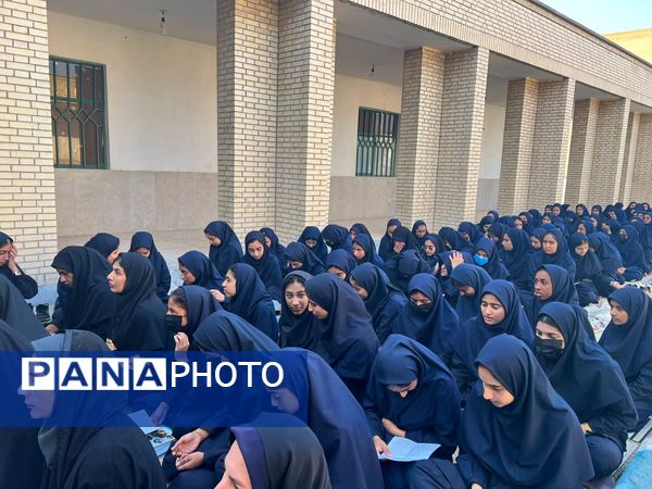 آغاز روز دانش‌آموزان رودخانه با قرائت زیارت عاشورا