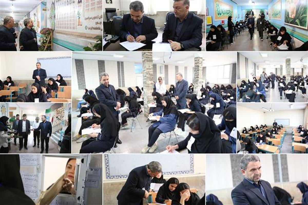 بازدید سرزده رئیس سازمان مدارس و مراکز غیردولتی از حوزه برگزاری امتحانات نهایی