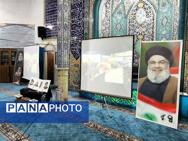 برگزاری مراسم شهرستانی به‌مناسبت تدفین شهیدان نصرالله و صفی‌الدین در شهرستان فیروزکوه