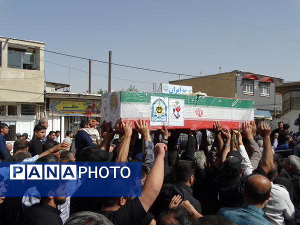 مراسم وداع با شهید «امین عسگری» در گهرو
