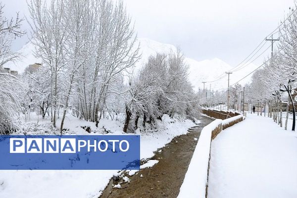 بارش باران و برف در شهر زیبای بار و شادی مردم از نزول رحمت الهی