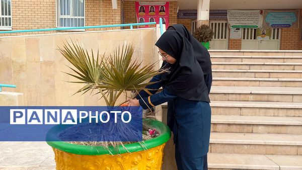 دوستی با طبیعت و شور و حال دانش‌آموزان دبیرستان فرزانگان استعداد درخشان ملارد