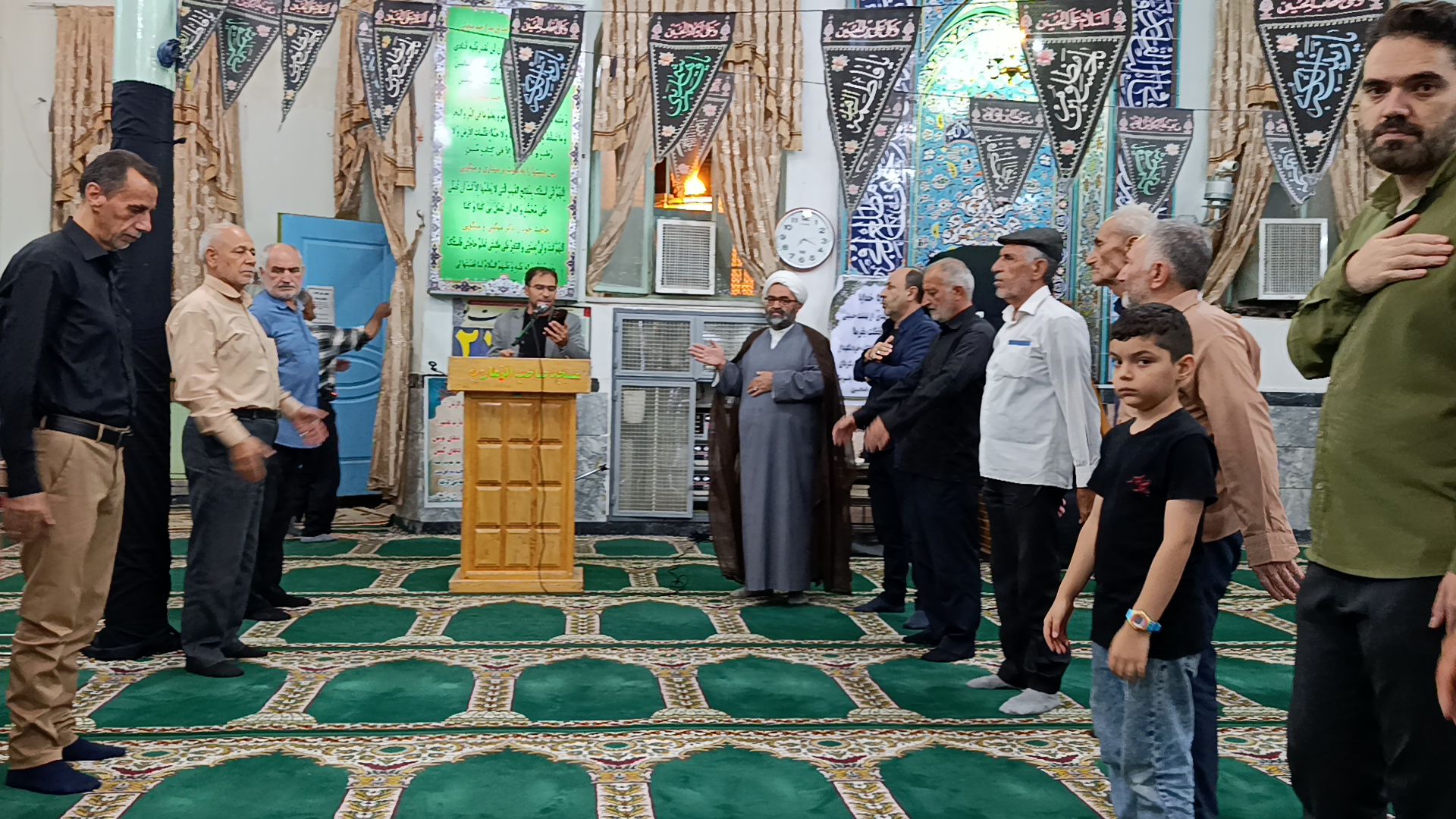 عزاداری سالروز شهادت امام حسن عسکری (ع) در مسجد صاحب‌الزمان آشخانه