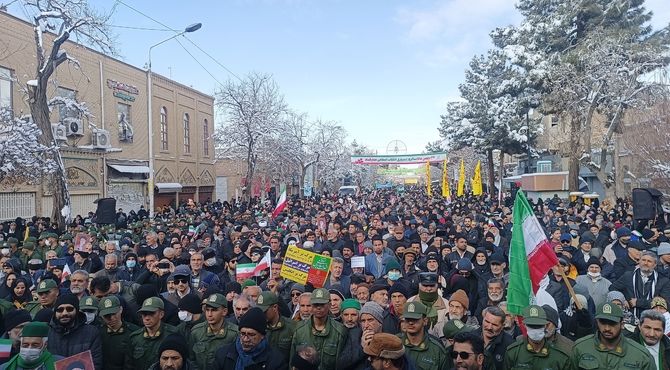 راهپیمایی ۲۲ بهمن در نیشابور