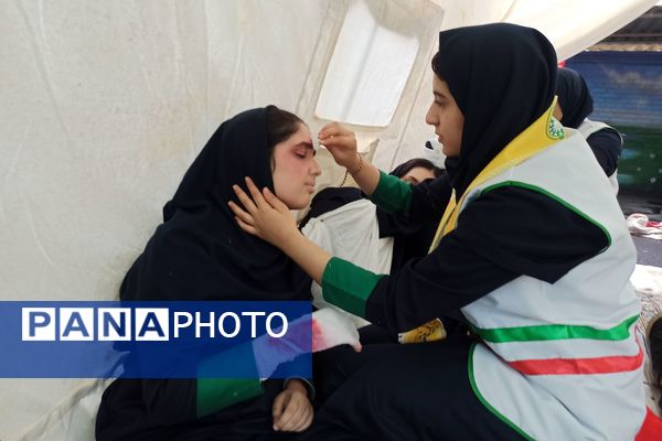 اجرای مانور زلزله در دبیرستان حاج علی اکبر گراشی ناحیه 3 شیراز
