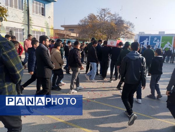 مدرسه فرزانگان شهرستان شیروان، میزبان شهدای گمنام