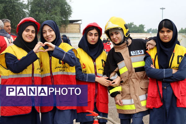 پناه‌گیری، خروج، نجات؛ مانور زلزله در خوزستان