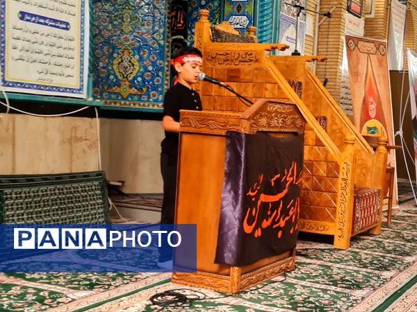 تجدید بیعت دانش‌آموزان ابهری با آرمان‌های عاشورا در سوگواره «احلی من العسل»