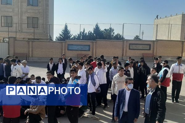 مانور سراسری زلزله در دبیرستان شهید محمدجواد باهنر دماوند