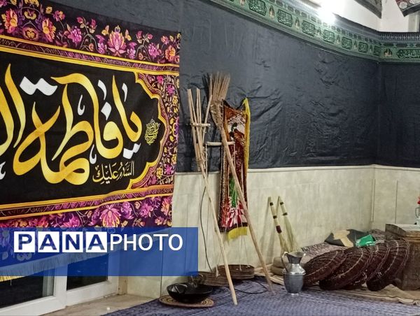 اجرای نمایش و شبیه خوانی دهه فاطمیه در تکیه ابوالفضلی روستای فدافن