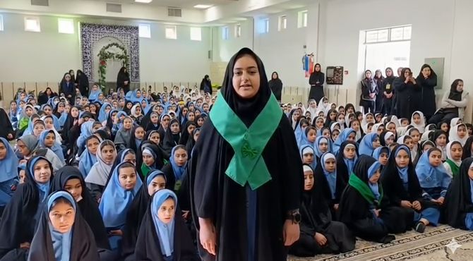 یاد مادر، اشک دختران؛ سوگواره فاطمی در دبستان ام‌البنین(س)