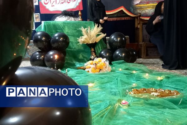 محفل دانش آموزی مقدامه در سوگ شهادت دختر سه‌ساله امام حسین(ع)