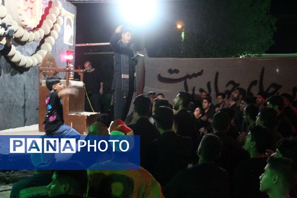 مراسم عزاداری شب سوم محرم در هیات مکتب‌‌الزهرا شهرستان حاجی‌‌آباد