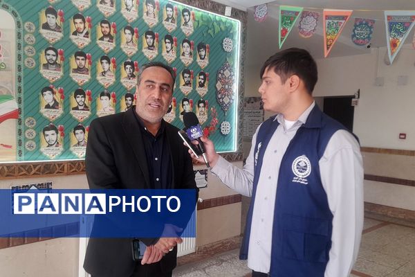 برگزاری افتتاحیه «هفته پدافند غیرعامل » در دبیرستان ماندگار مدرس ناحیه دو شهرری