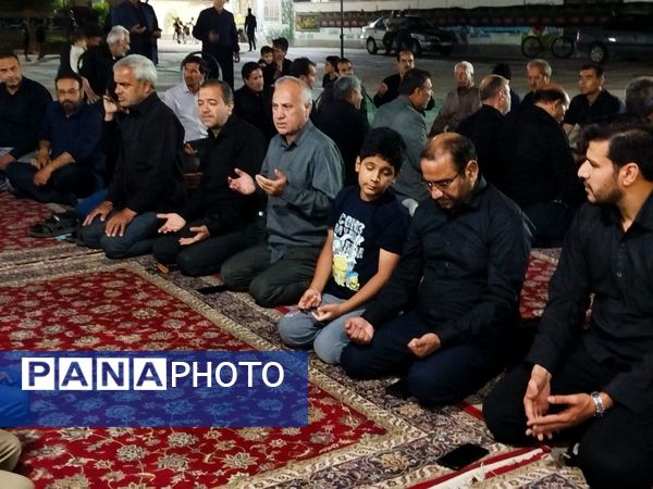 حضور فرهنگیان کاشمر در مراسم عزاداری محرم