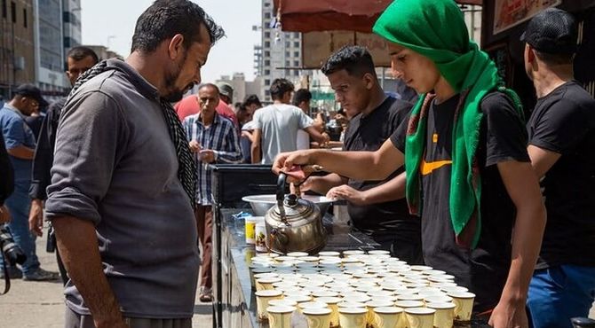 چهارمین شب میزبانی از زائران اربعین در موکب دانش‌آموزی شهید"مجتبی شریفی"