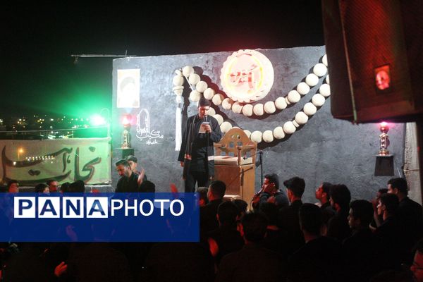 مراسم عزاداری شب چهارم محرم در هیات مکتب‌‌‌الزهرا حاجی‌آباد 