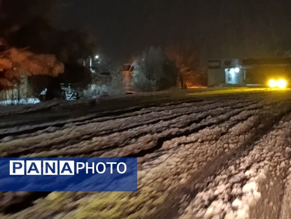 بارش برف و باران در بروجن