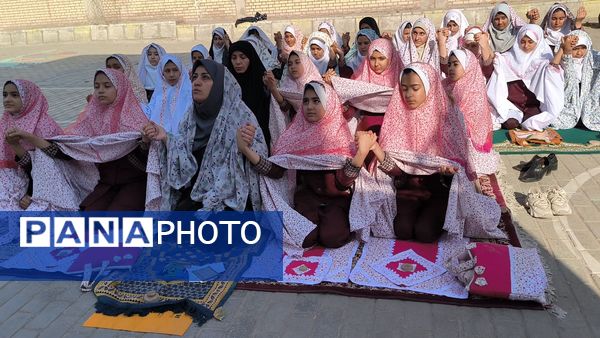 خواندن نماز باران در دبستان دخترانه شطیطه2