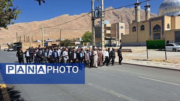 راهپیمایی بشارت نصر در شهر و بخش گندمان 