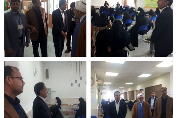 بازدید مسئولین شهرستان سملقان از روند برگزاری کنکور سراسری ۱۴۰۴ در این شهرستان